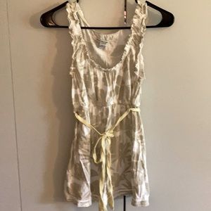 American Eagle Ruffle Top with Yellow Bow